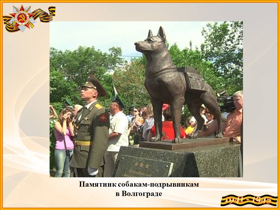 Четвероногие герои великой отечественной войны презентация